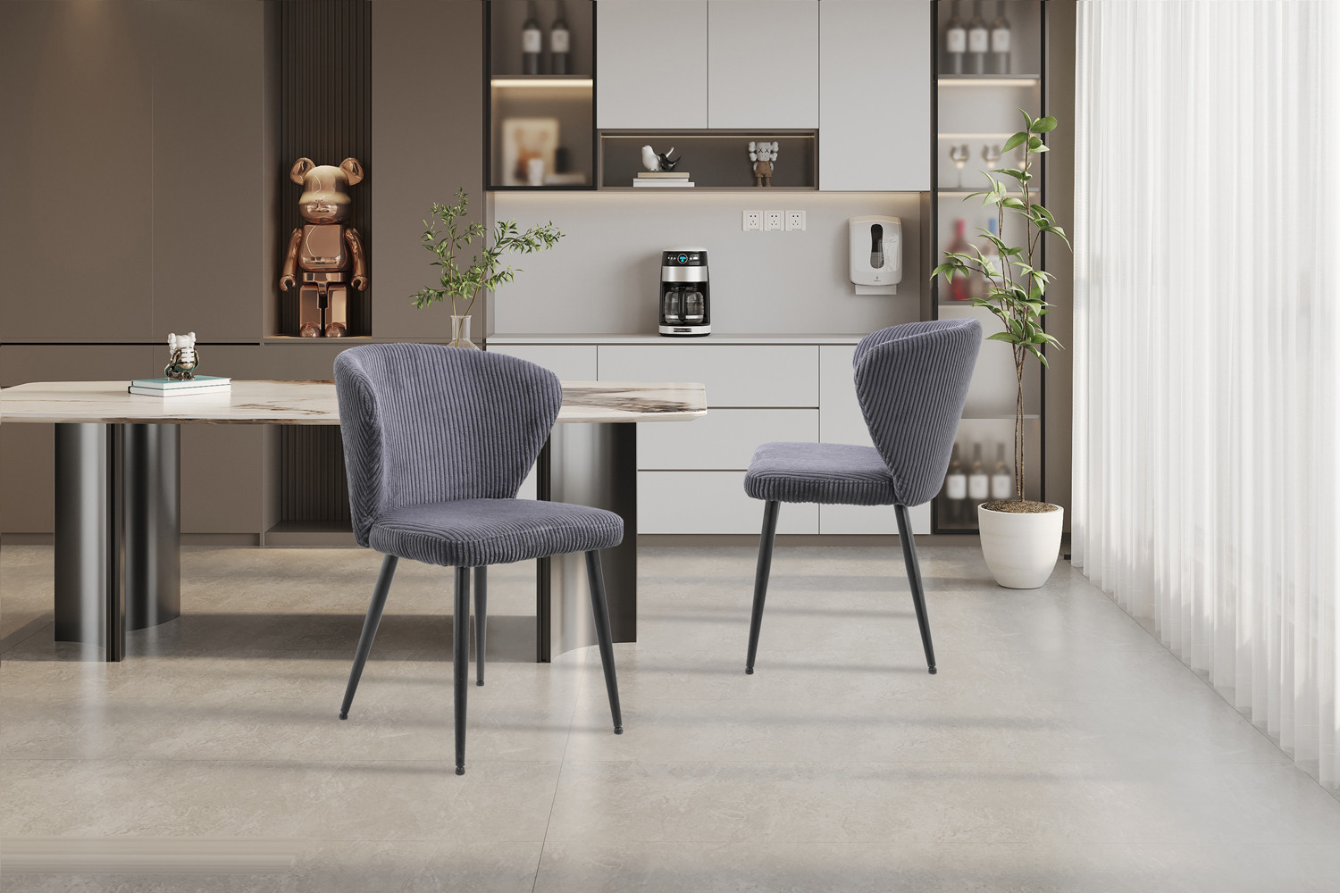 Image 3 for Stoel Tornado Corduroy Fabb Hyper 16 Grijs