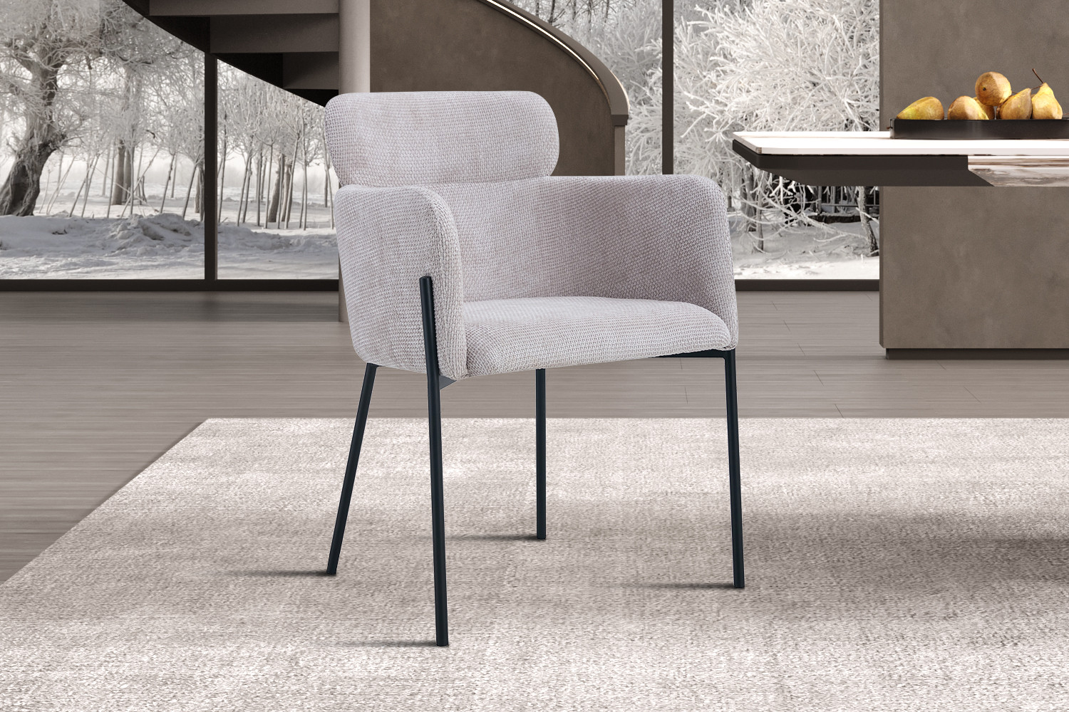 Image 2 for Stoel Naomi Stof Beige