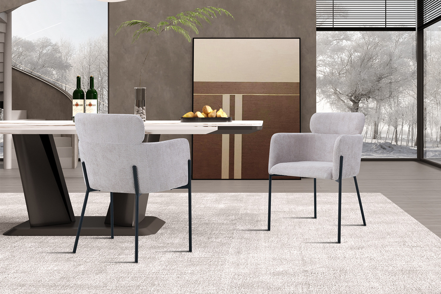 Image 3 for Stoel Naomi Stof Beige