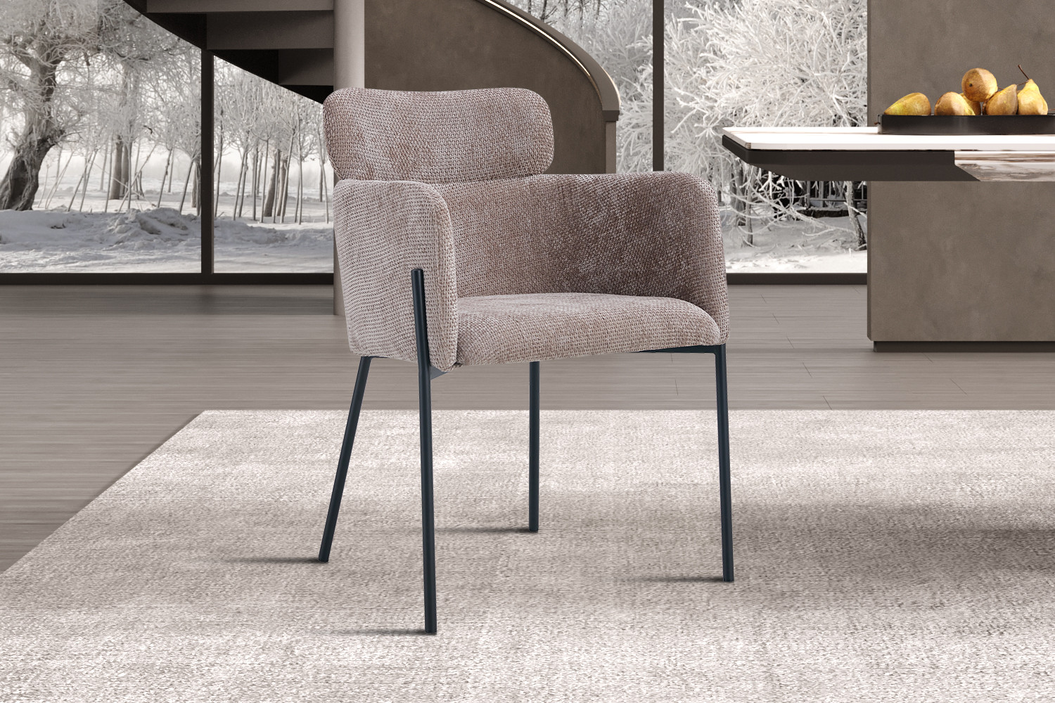 Image 2 for Stoel Naomi Stof Zand