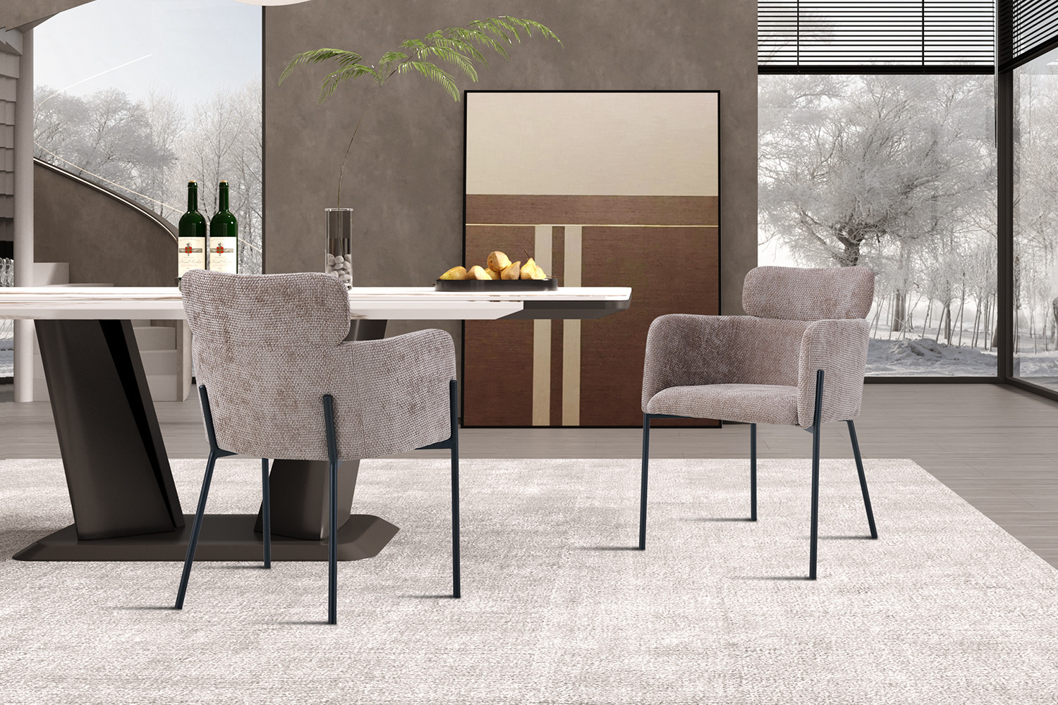 Image 3 for Stoel Naomi Stof Zand