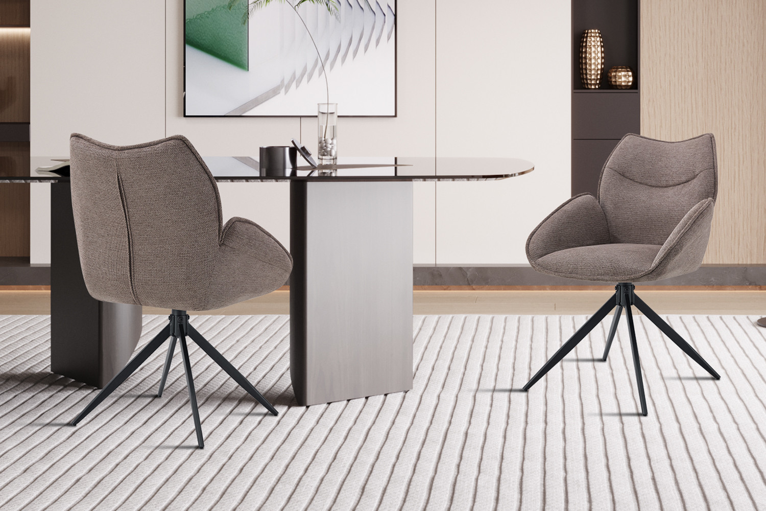 Image 1 for Stoel Mahi Draaibaar tot 0 Stof Ote Share 400 Peper