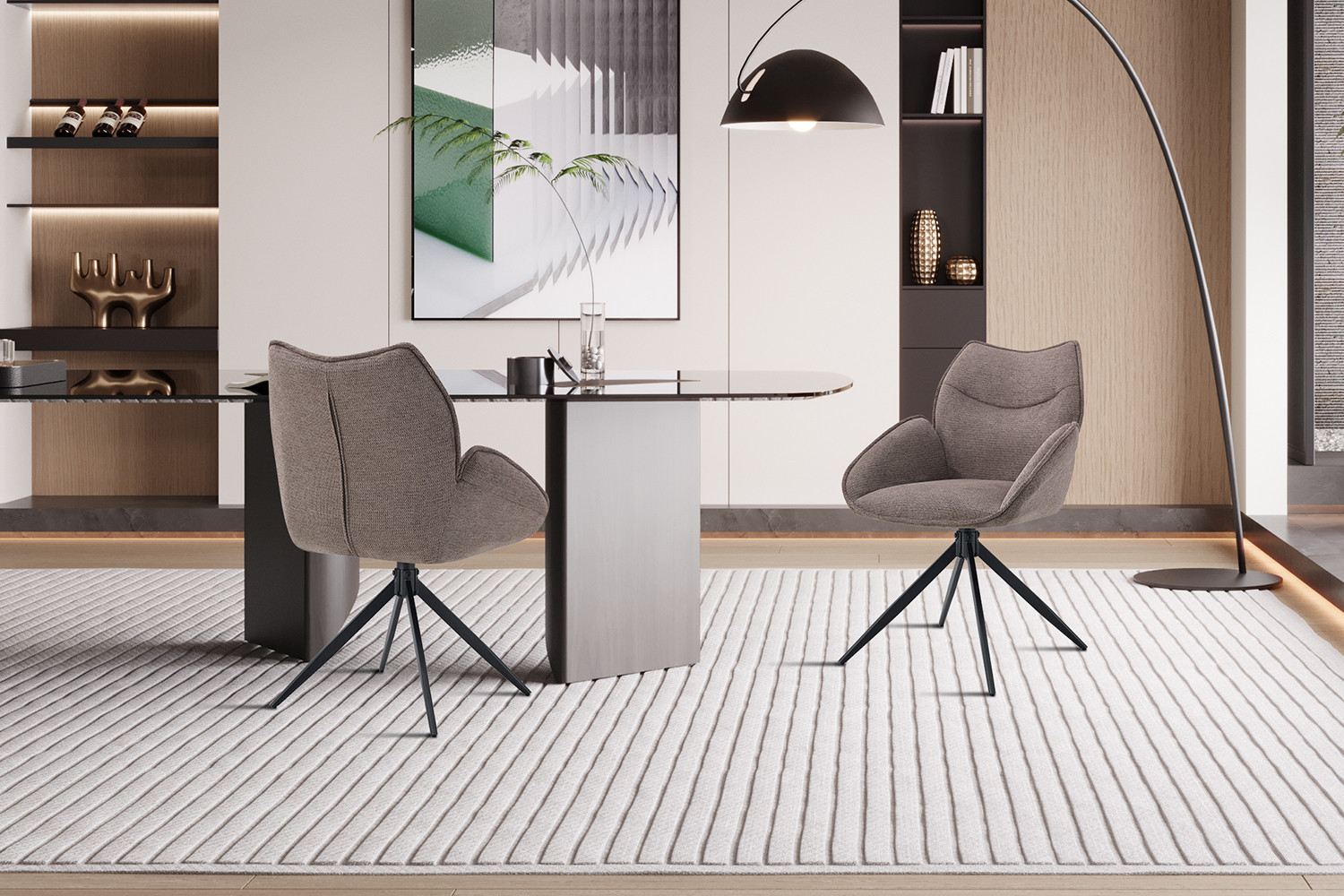 Image 3 for Stoel Mahi Draaibaar tot 0 Stof Ote Share 400 Peper