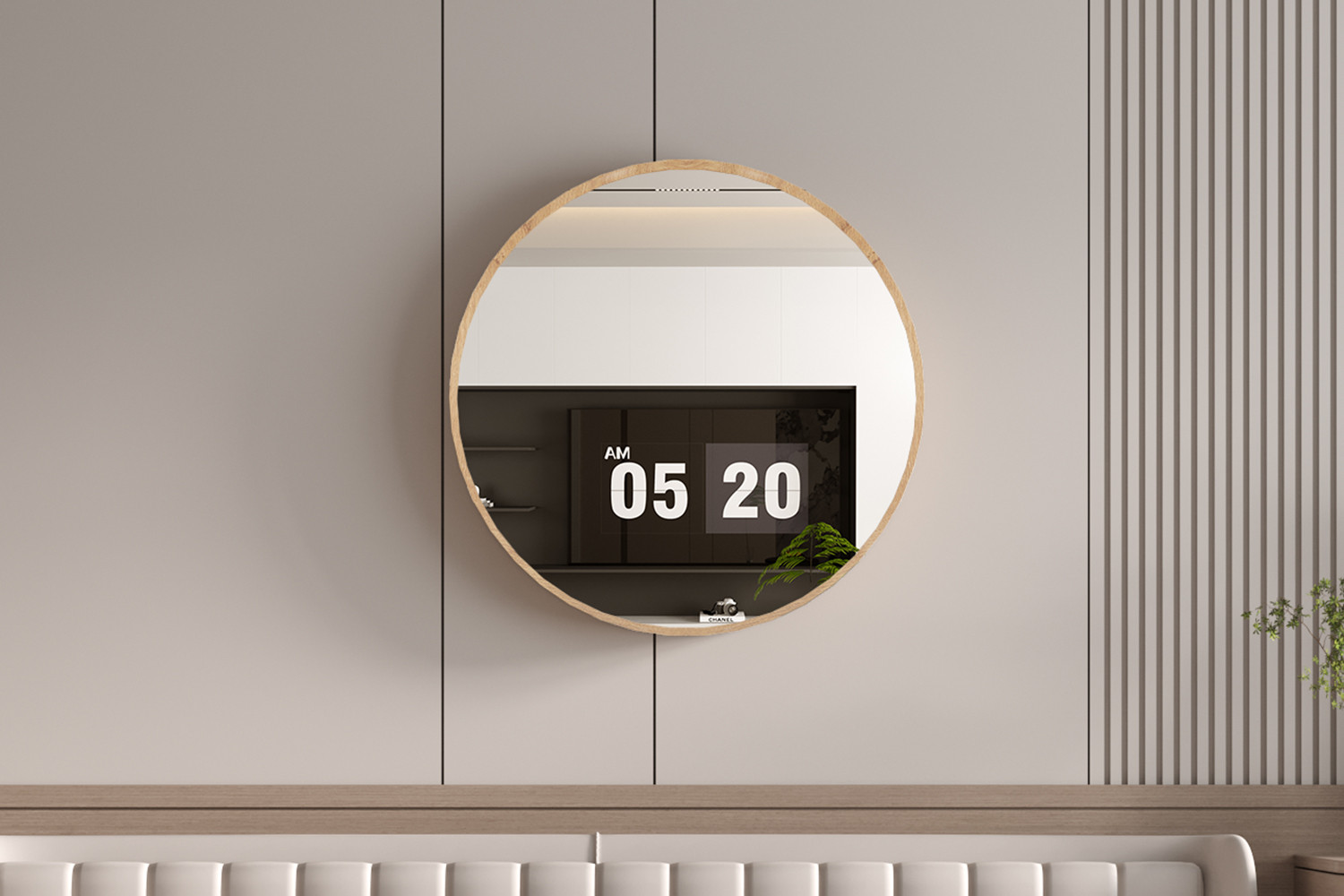 Image 1 for Spiegel Roxy 80x80 Oude eik