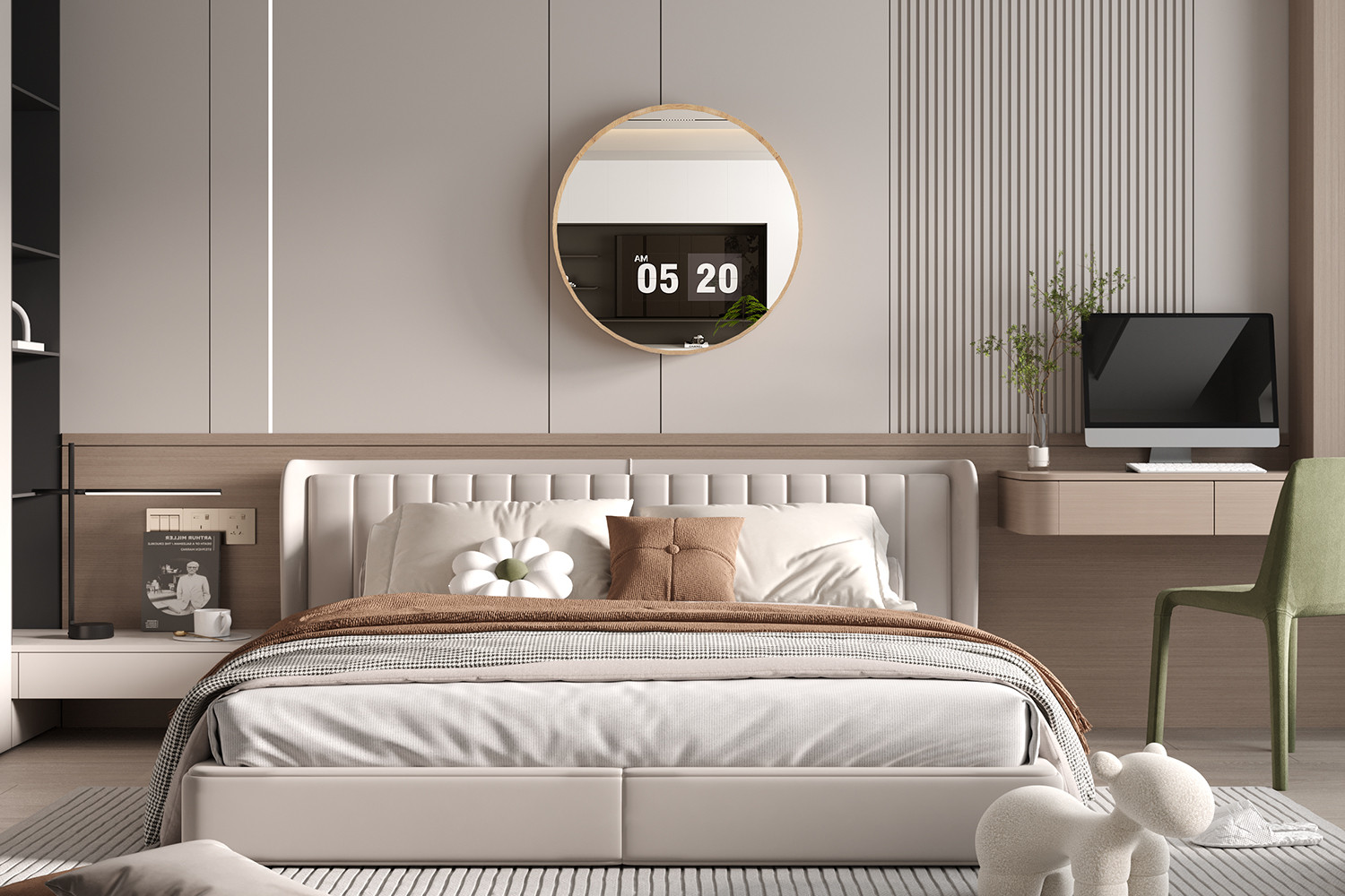 Image 2 for Spiegel Roxy 80x80 Oude eik