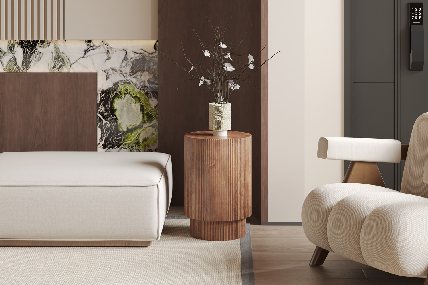 4b272d8c-4f9e-43c1-85a6-1b5d566d8189 Image 1 for Bijzettafel Victor Mango hout Lichtbruin