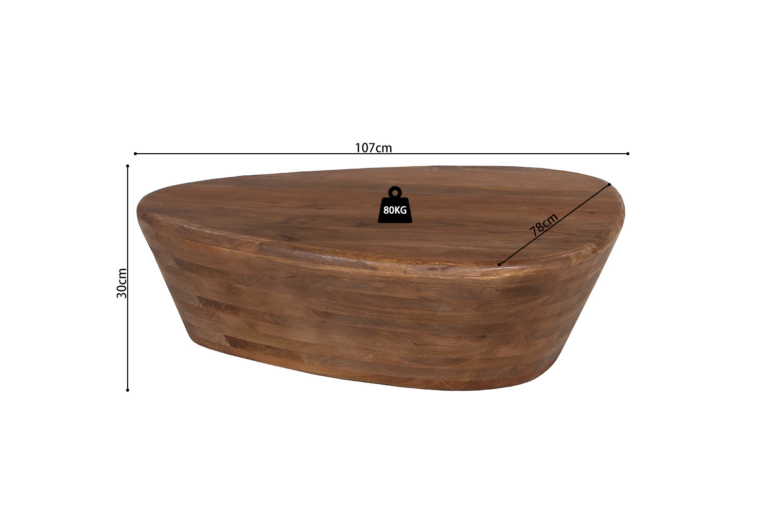 3fadfc20-1398-4afa-94e3-445685cb75fb Image 6 for Salontafel Evan Mango hout Lichtbruin