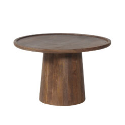 Image 4 for Salontafel Jules 65x40 cm Rond Mango hout Lichtbruin
