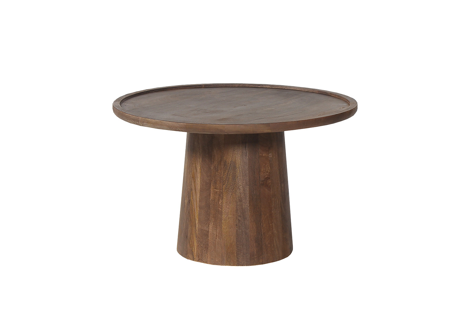 Image 4 for Salontafel Jules 65x40 cm Rond Mango hout Lichtbruin