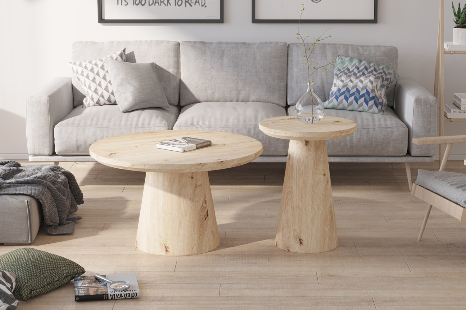 Image 2 for Salontafel Lukas 80 cm Decor Oude eik