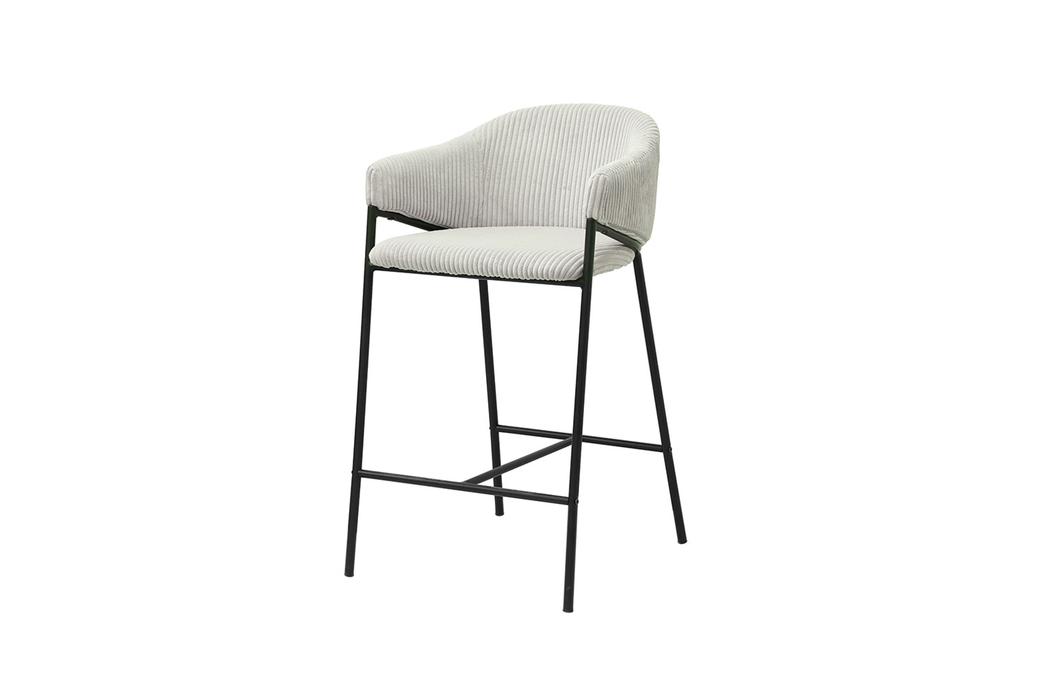 Image 5 for Counterstoel Hugo Corduroy Lichtgrijs