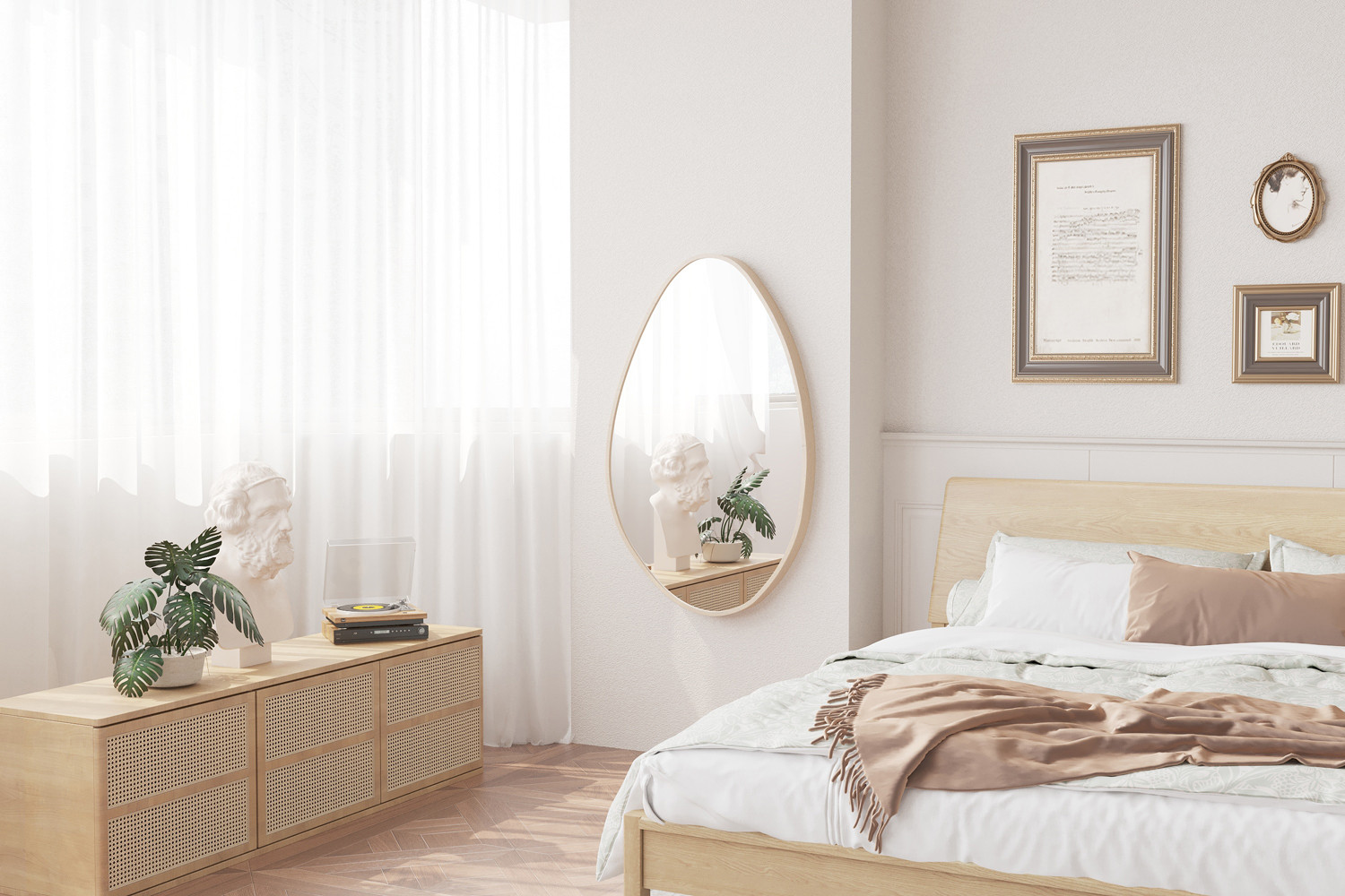 Image 2 for Spiegel Romi 80x50 Oude eik