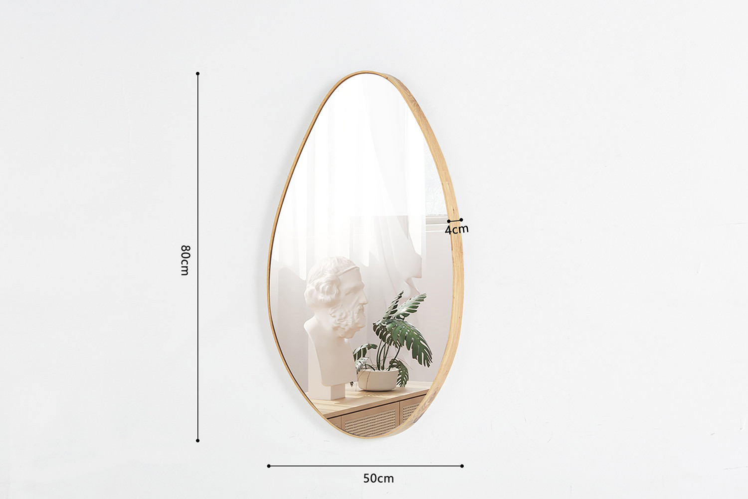 Image 6 for Spiegel Romi 80x50 Oude eik