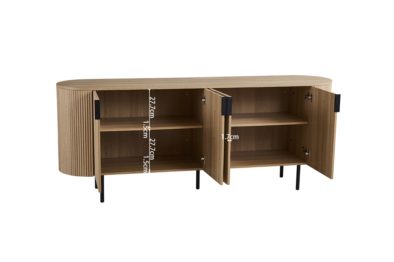 Image 11 for Dressoir Lagos 200 cm Decor Eik Naturel