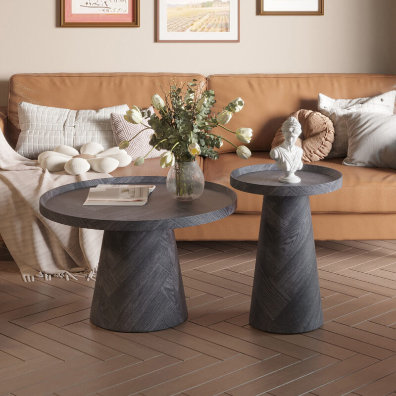 Image 2 for Salontafel Manus 80 cm Decor Donkergrijs