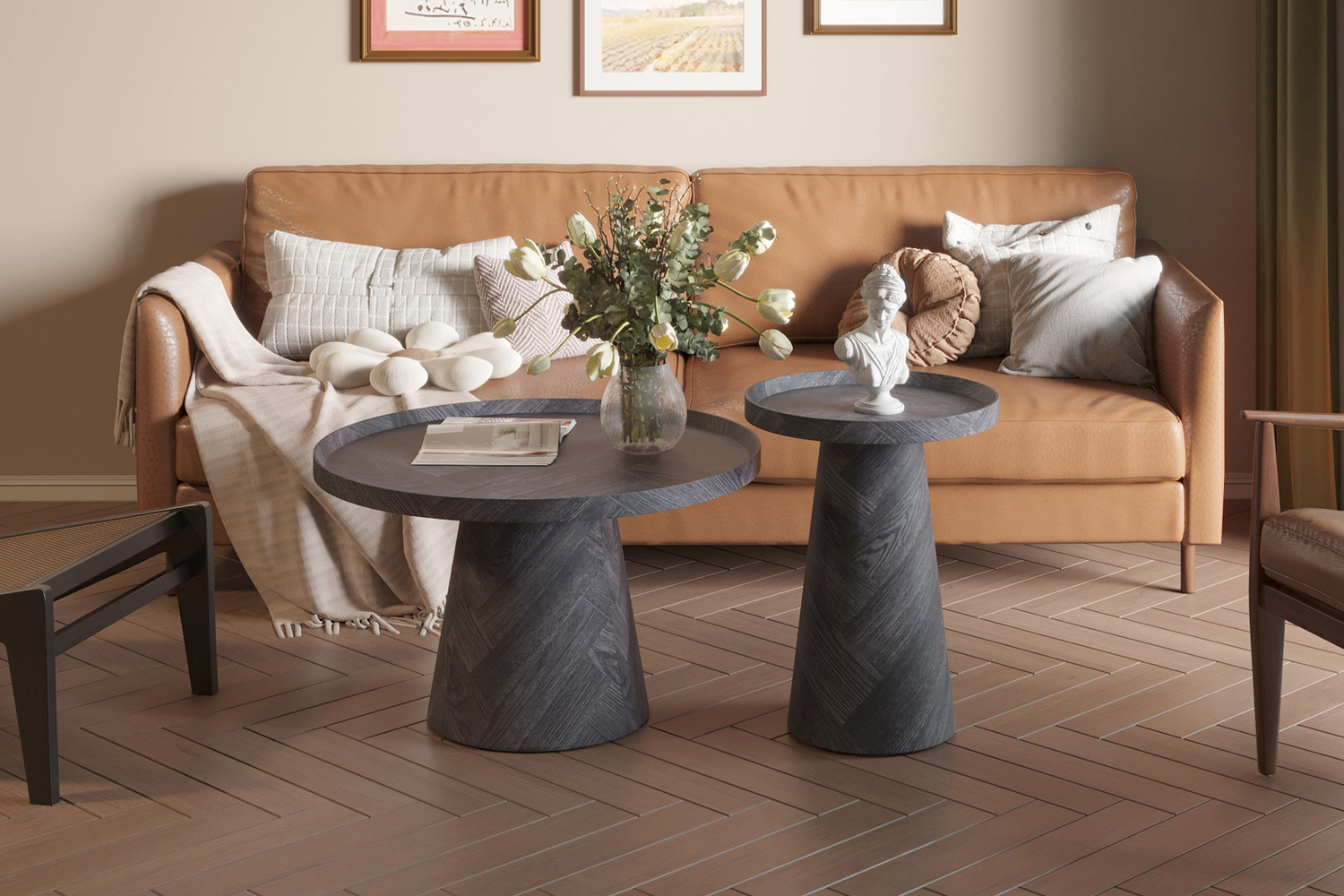 Image 2 for Salontafel Manus 80 cm Decor Donkergrijs