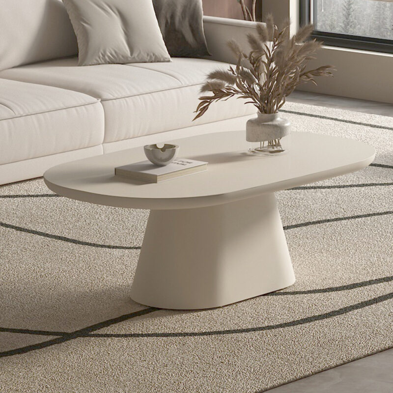 Image 1 for Salontafel Tavira 120 cm Ovaal Cement Beige