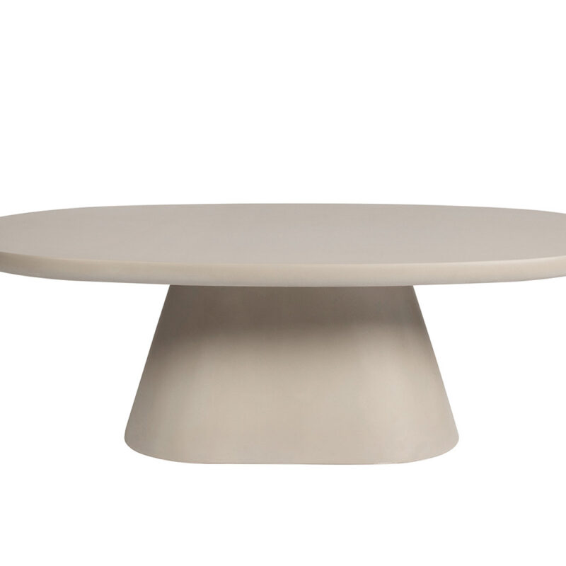 Image 4 for Salontafel Tavira 120 cm Ovaal Cement Beige