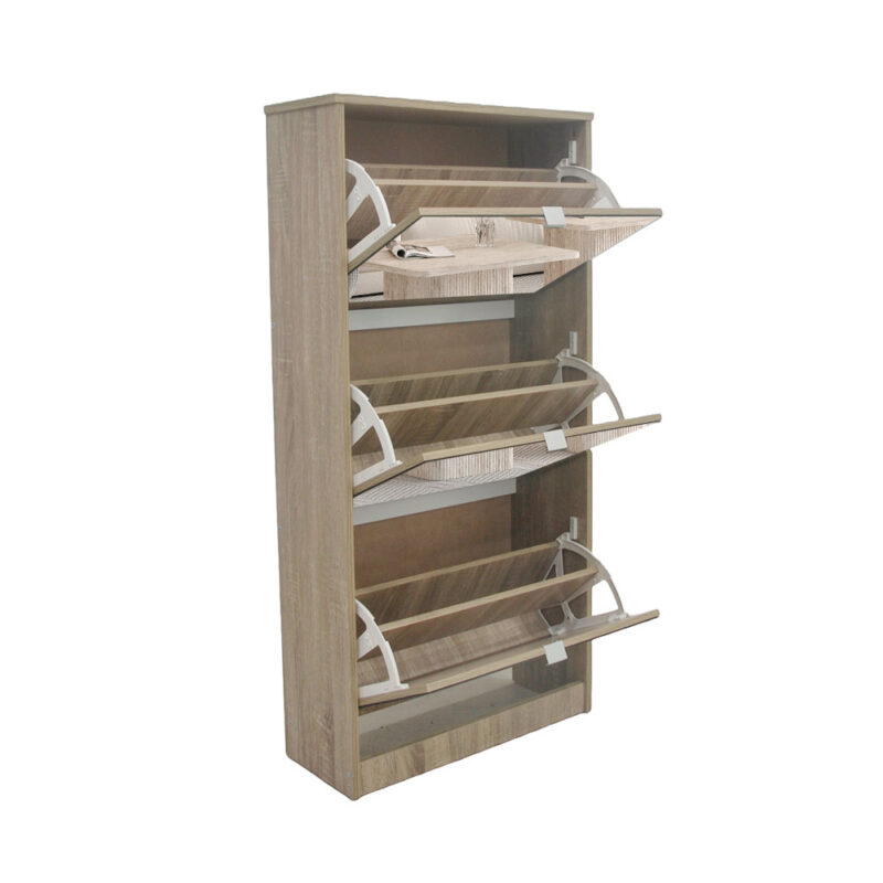 Image 8 for NEW - Schoenenkast Mex Spiegel 3 laden Decor Sonoma