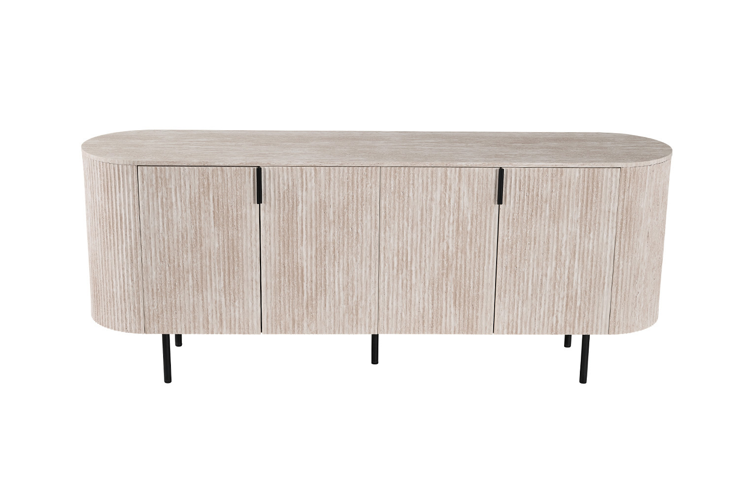 Image 3 for Dressoir Lagos 200 cm Decor Travertin Beige