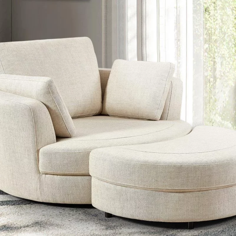 Draaizetel Alma (met pouf)