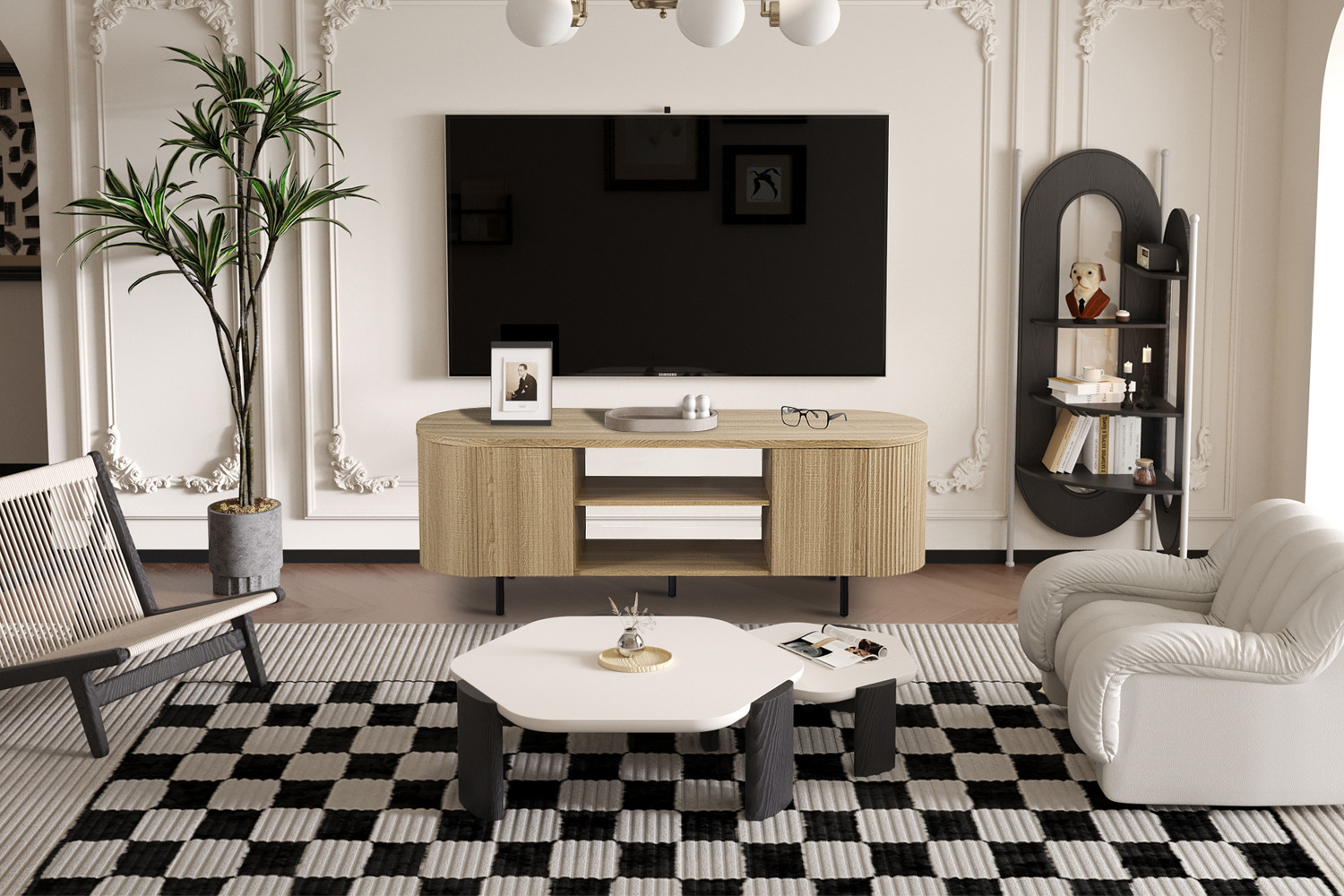 Image 2 for TV meubel Lagos 160 cm Decor Eik Naturel