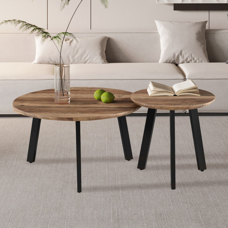 Image 1 for Set van 2 Salontafels Aziz Decor Mango