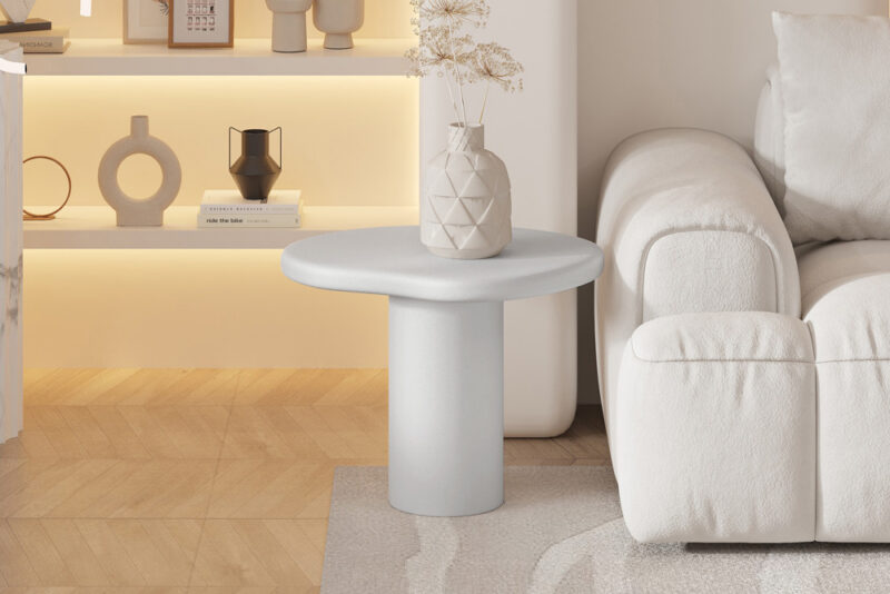Image 1 for Salontafel Tavira 58 cm Cement Ecru