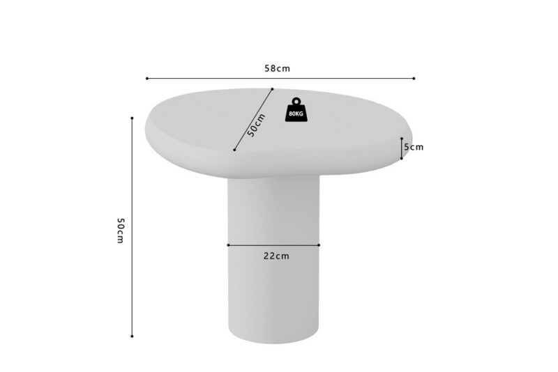 Image 6 for Salontafel Tavira 58 cm Cement Ecru