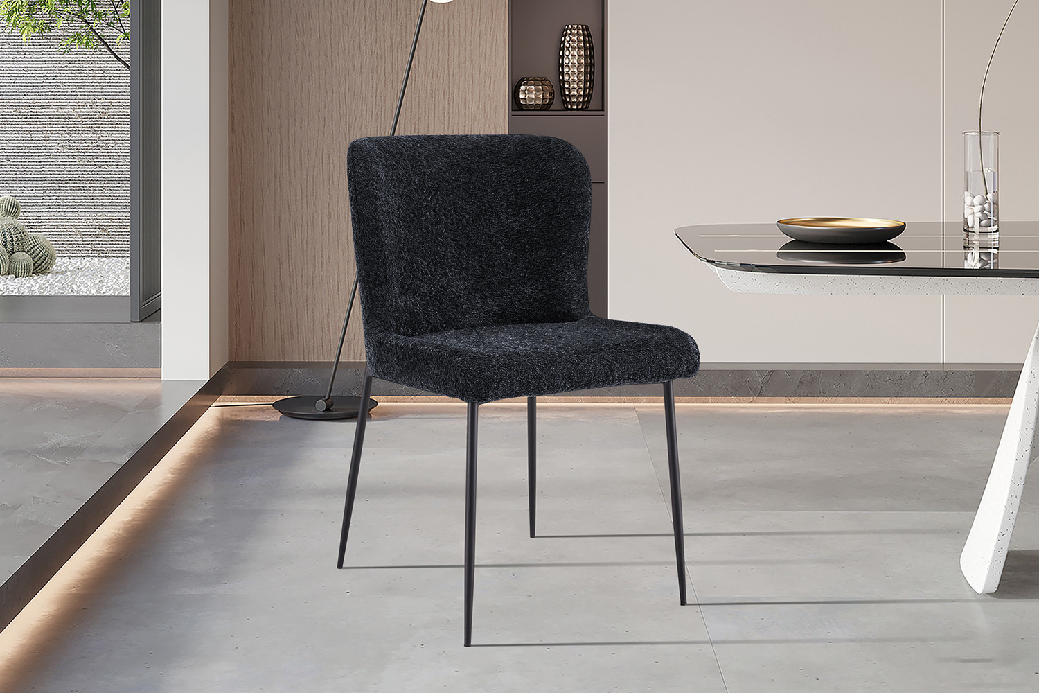 Image 2 for Stoel Lisa Bouclé Donkergrijs