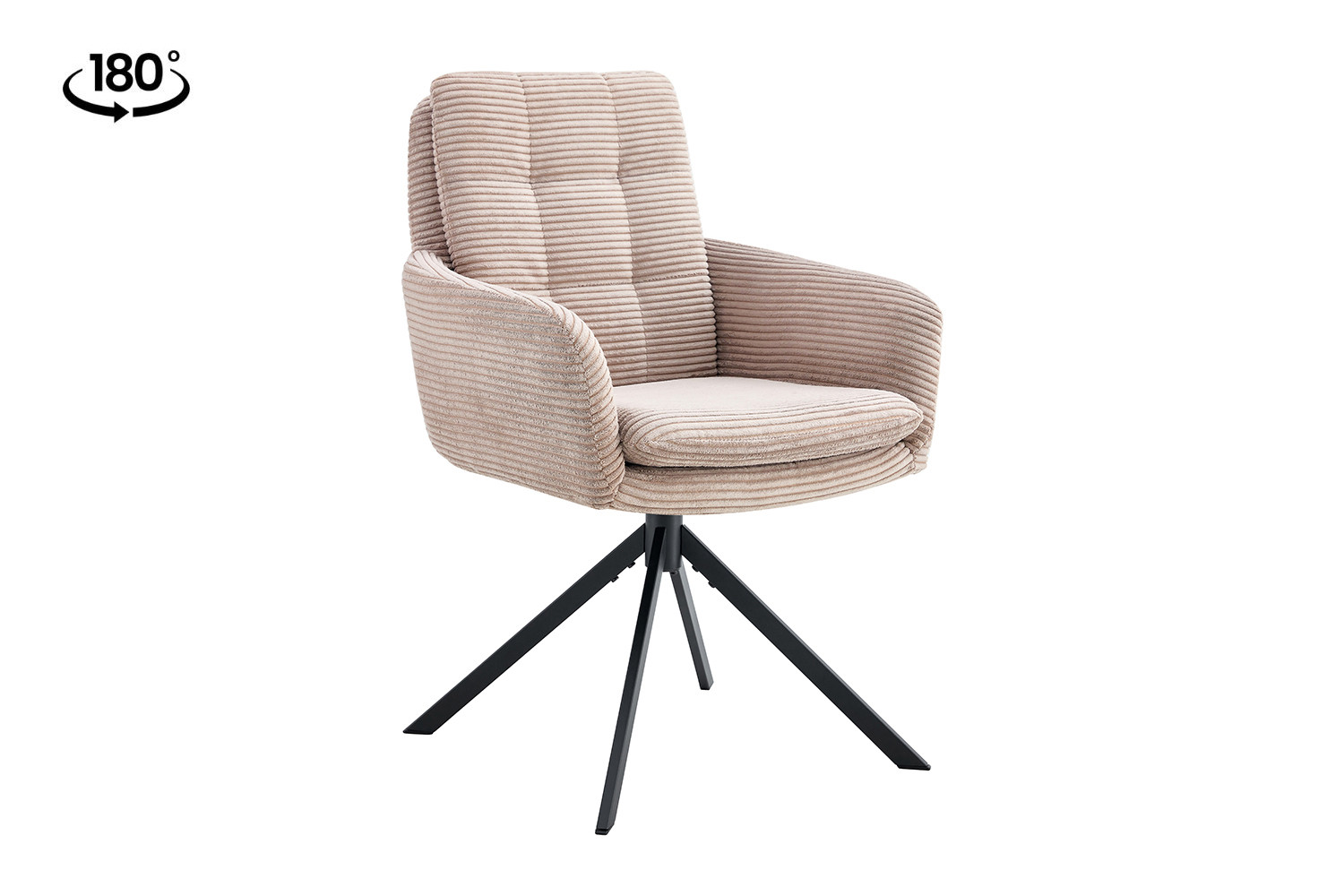 Image 5 for Stoel Luna Draaibaar tot 0 Corduroy Fabb Hyper 38 Zand