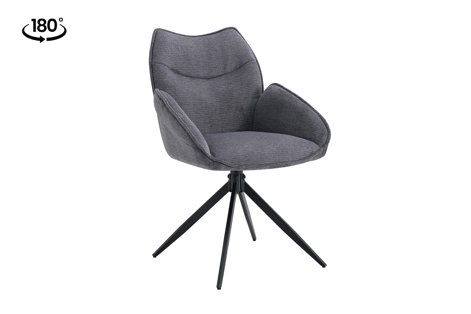 Image 4 for Stoel Mahi Draaibaar tot 0 Stof Ote Share 456 Donkergrijs