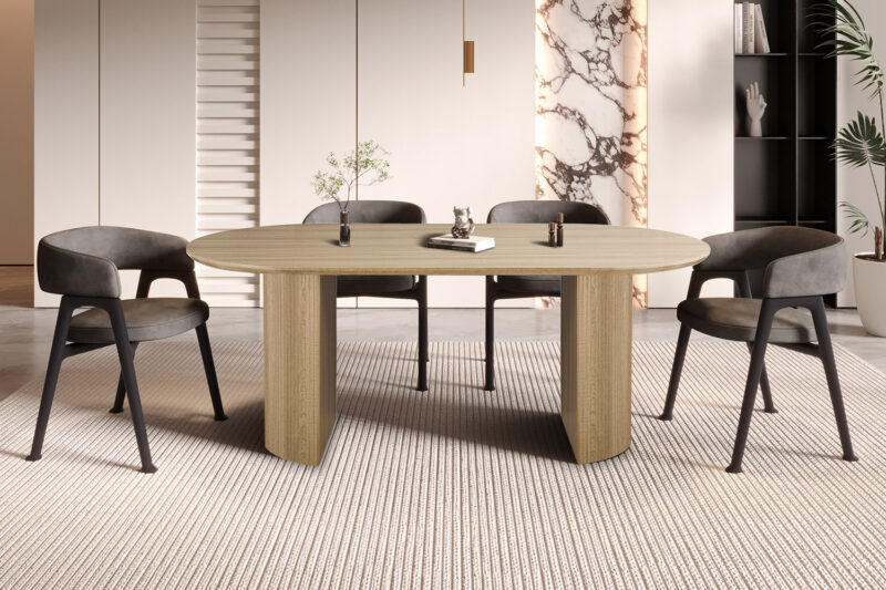 Image 1 for Tafel Lagos 200 cm Ovaal Decor Eik Naturel