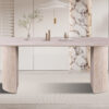 Image 2 for Tafel Lagos 220 cm Ovaal Decor Travertin Beige