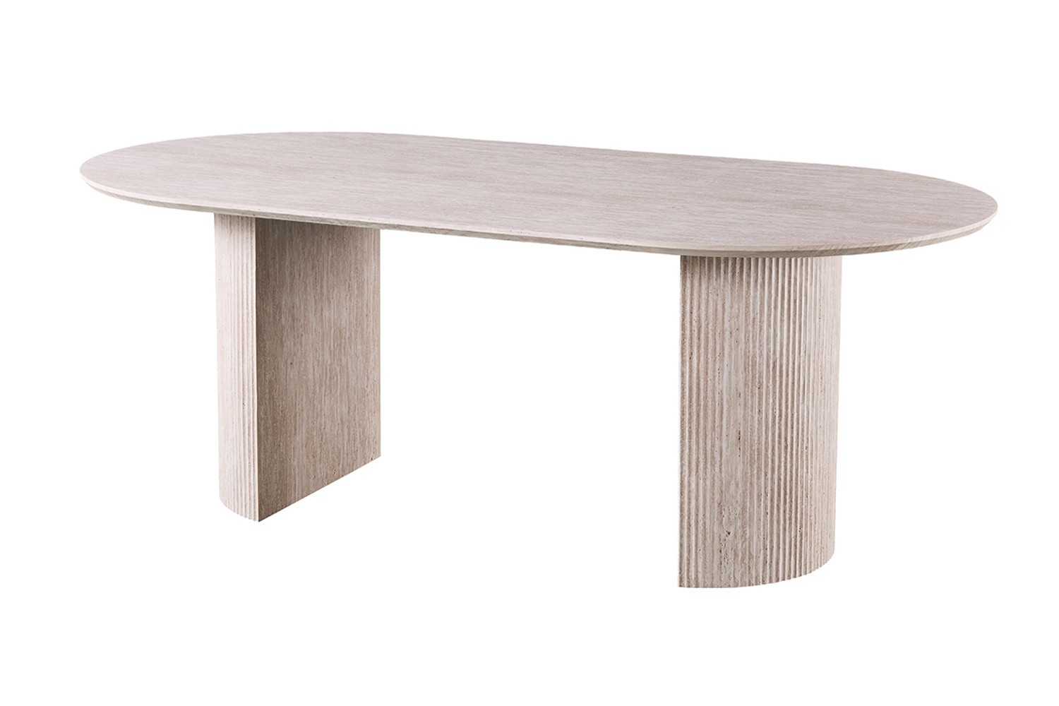 Image 4 for Tafel Lagos 220 cm Ovaal Decor Travertin Beige
