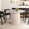 Image 1 for Tafel Lagos 120 cm Rond Decor Travertin Beige