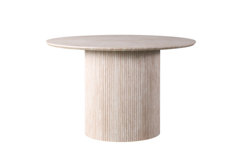 Image 3 for Tafel Lagos 120 cm Rond Decor Travertin Beige