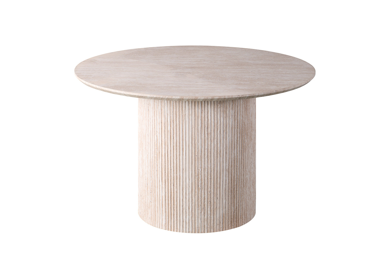 Image 4 for Tafel Lagos 120 cm Rond Decor Travertin Beige