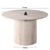Image 7 for Tafel Lagos 120 cm Rond Decor Travertin Beige