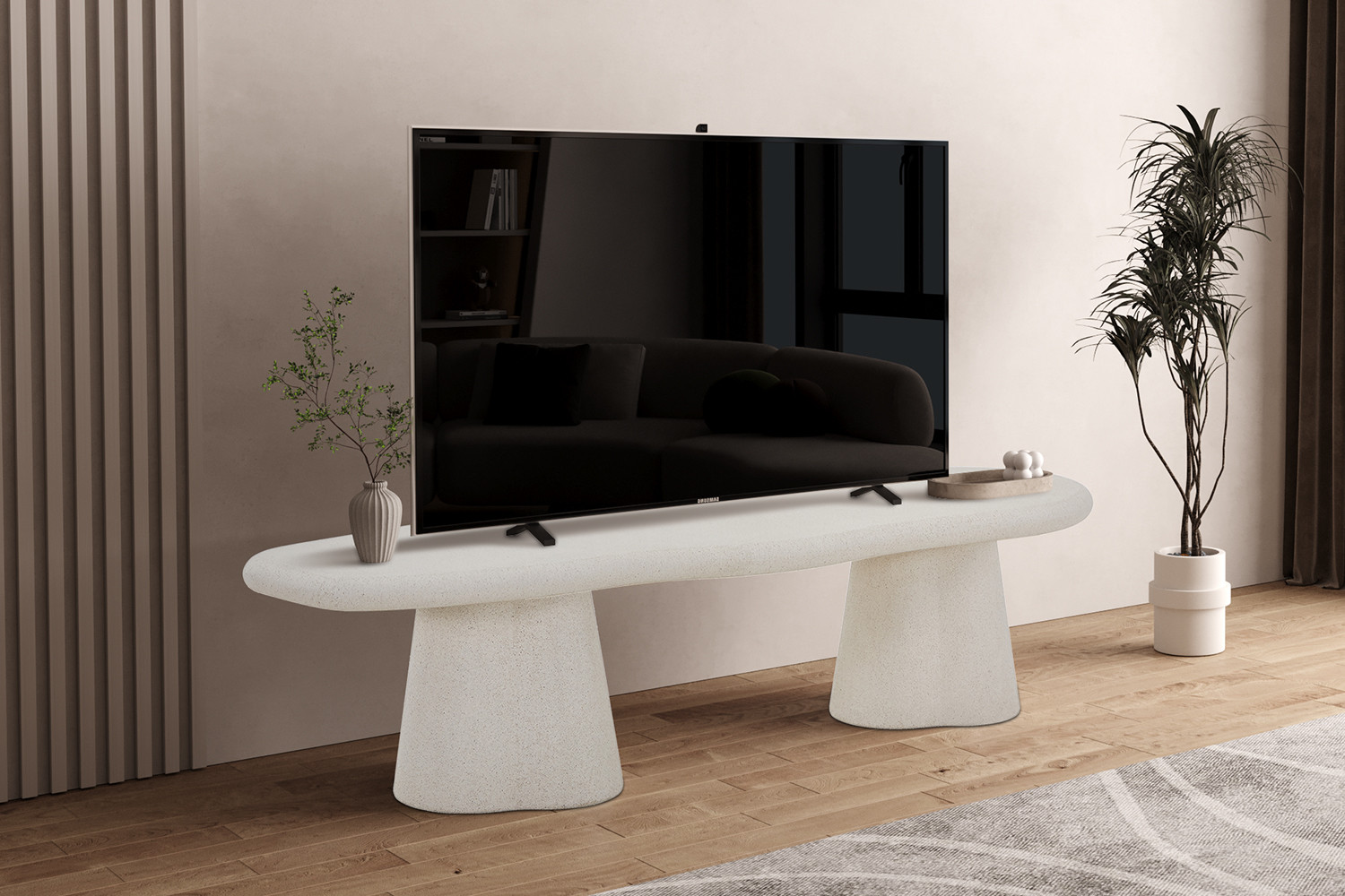 Image 1 for Tv-meubel Faro 160 cm Organisch Cement