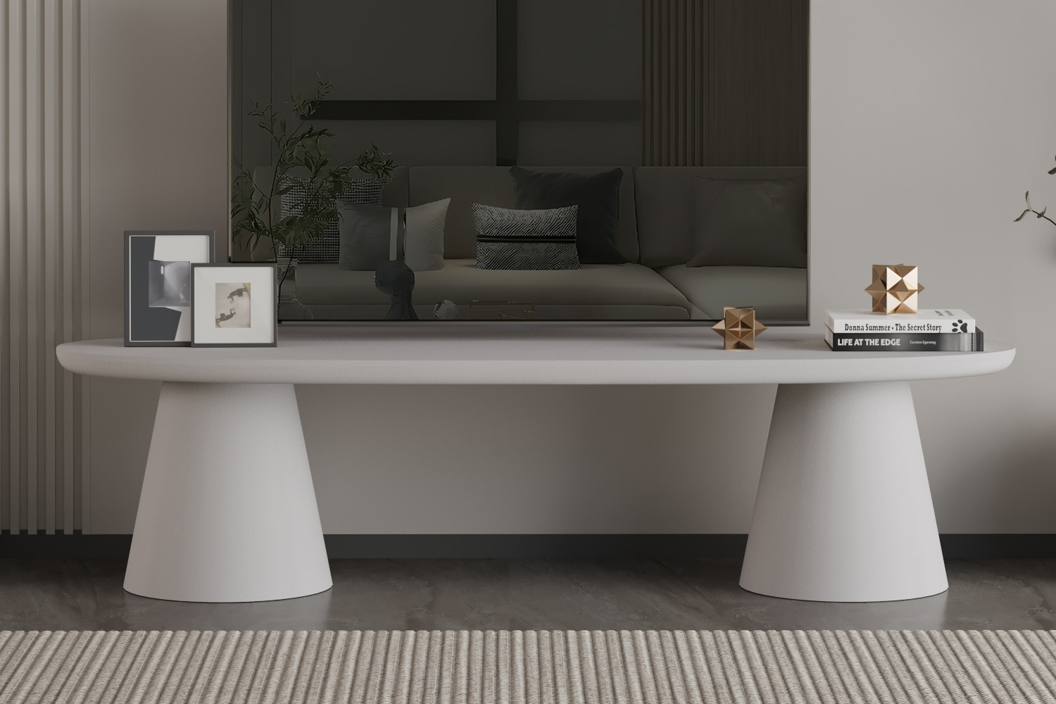 Image 1 for NEW - Tv-meubel Tavira 160 cm Cement Ecru