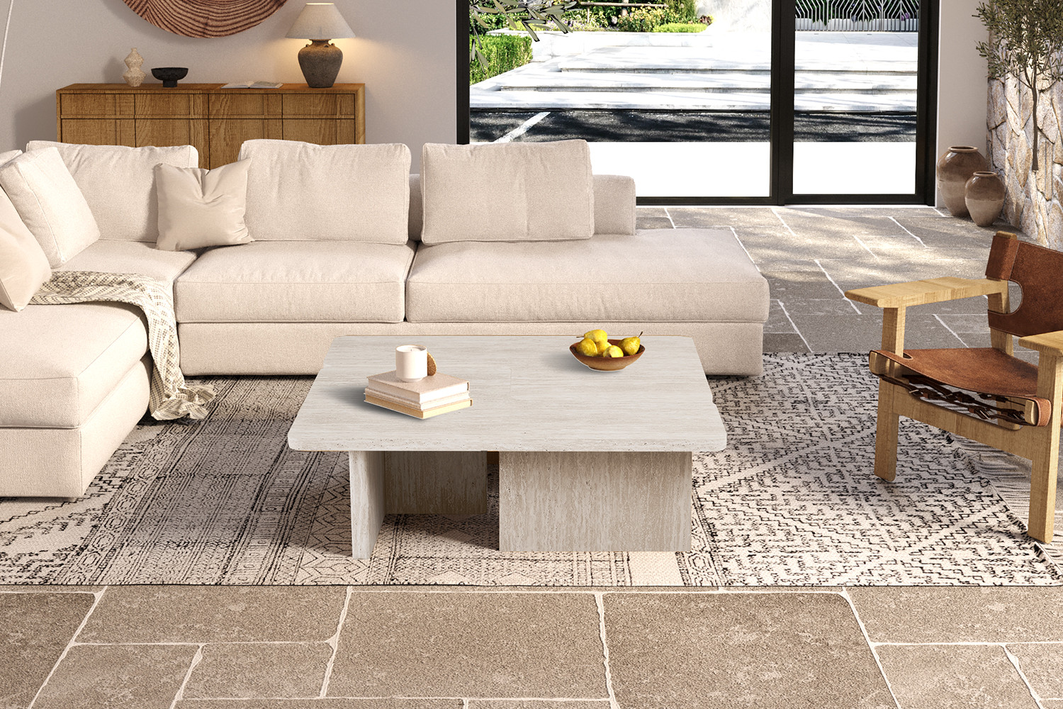 Image 2 for NEW - Salontafel Arallo Decor Travertin Beige