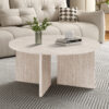 Image 1 for NEW - Salontafel Drasir Rond Decor Travertin Beige