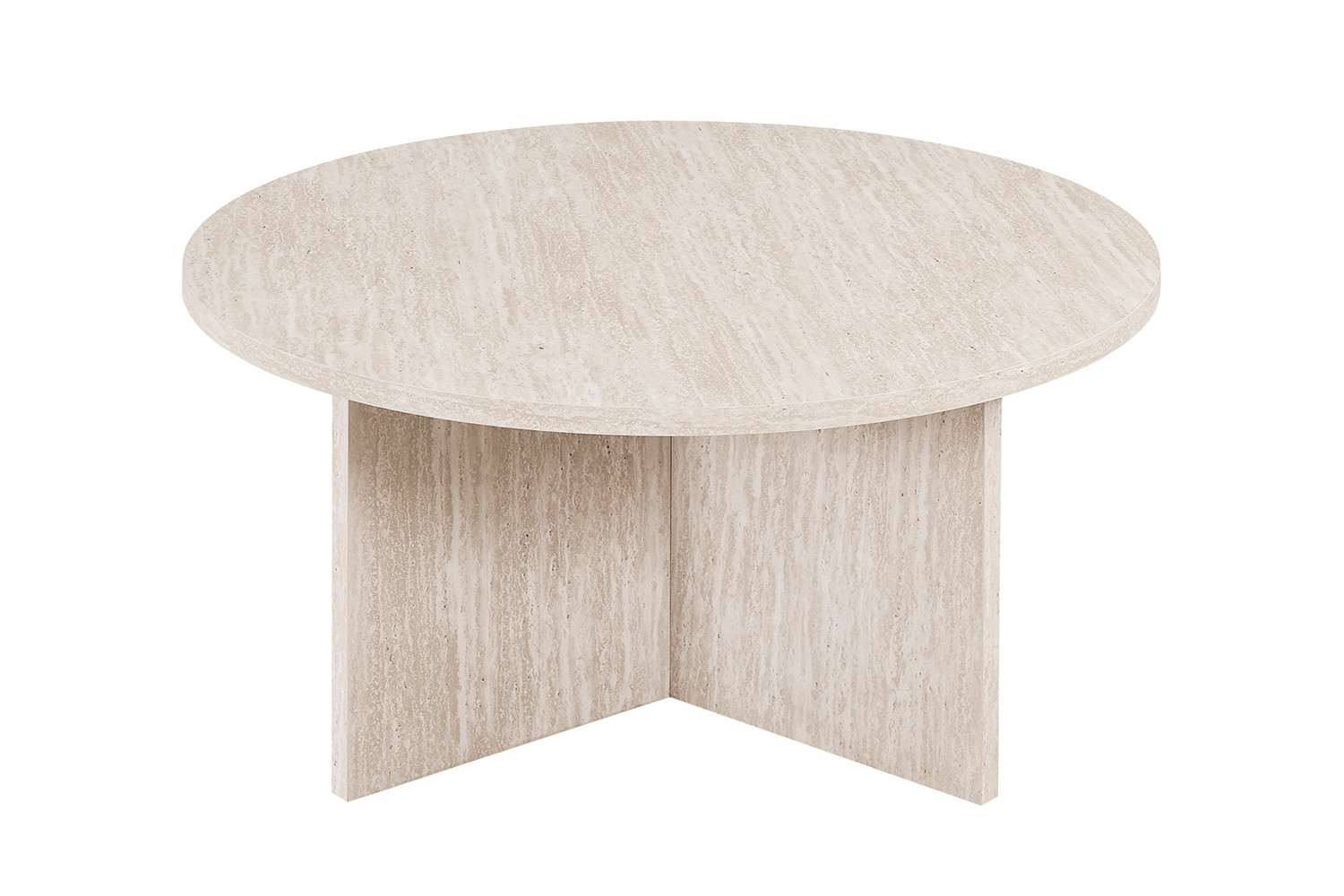 Image 4 for NEW - Salontafel Drasir Rond Decor Travertin Beige