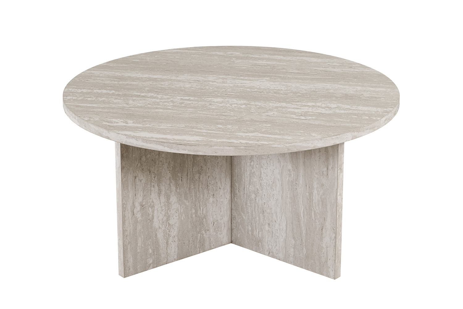Image 4 for NEW - Salontafel Drasir Rond Decor Travertin Grijs