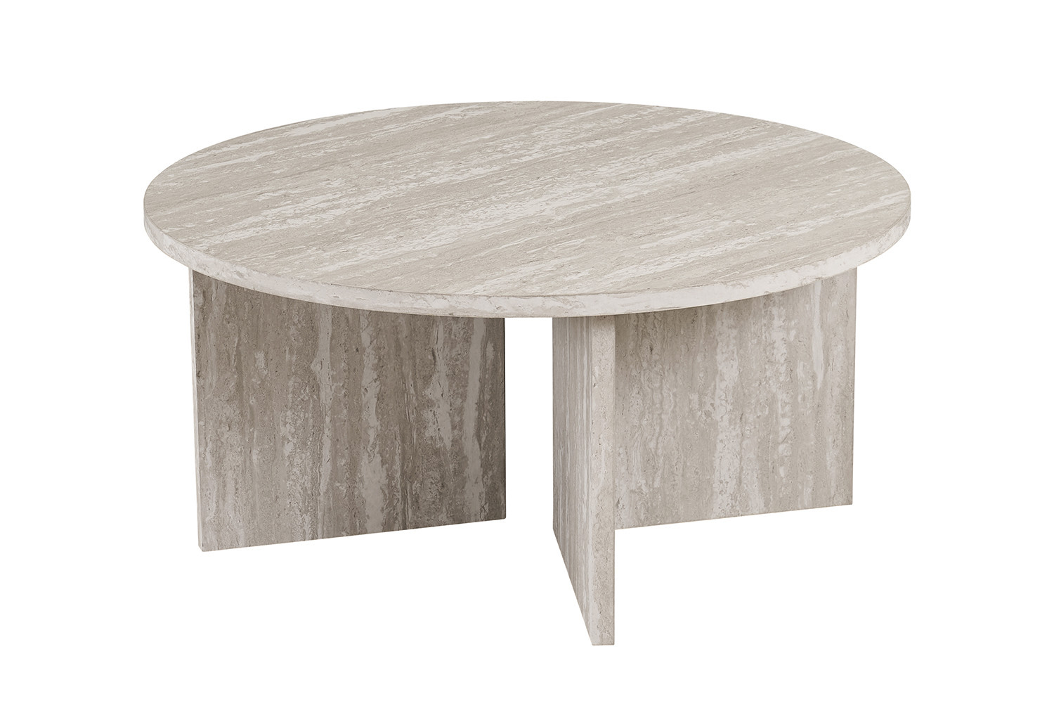 Image 5 for NEW - Salontafel Drasir Rond Decor Travertin Grijs
