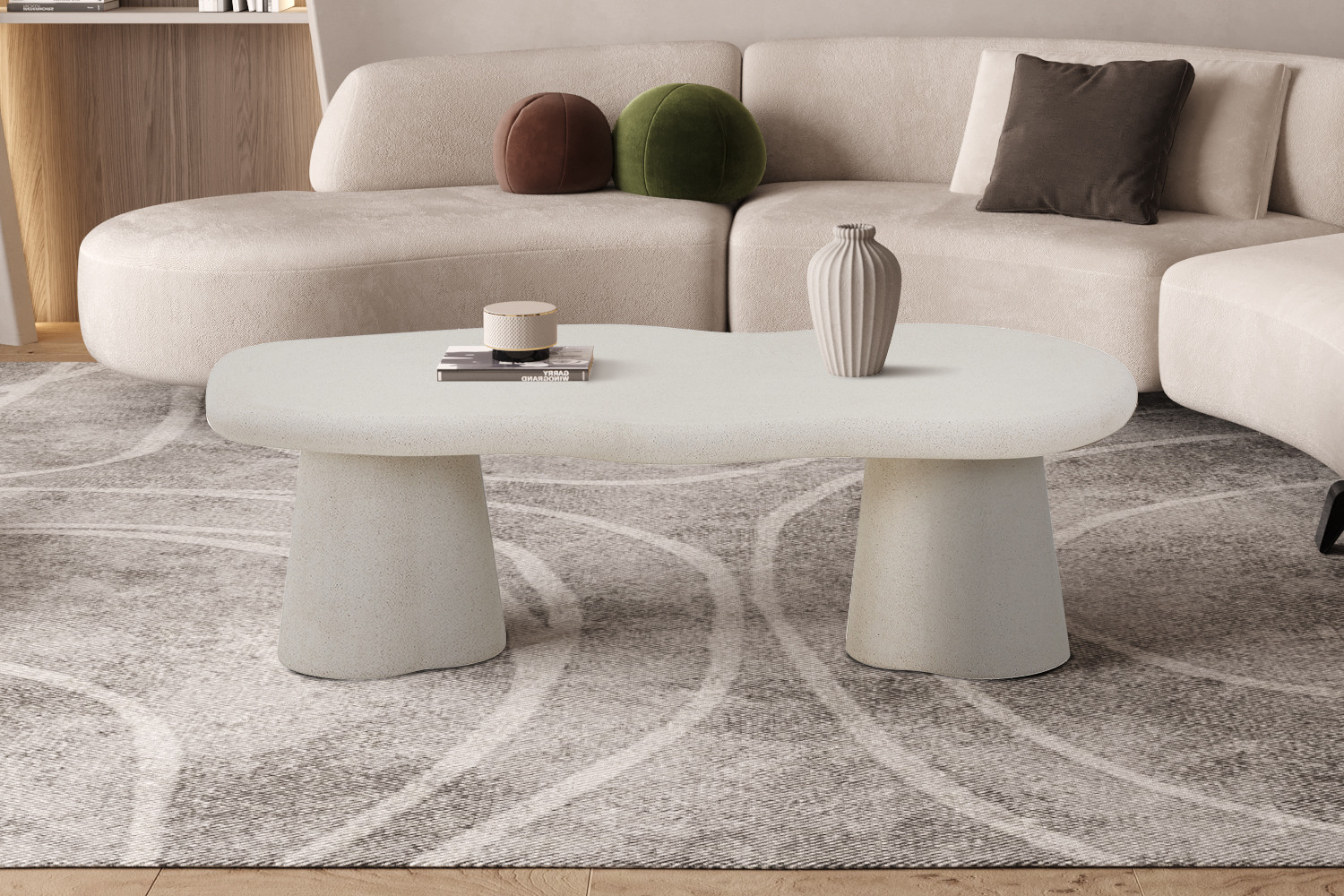 Image 1 for NEW - Salontafel Faro 130 cm Organisch Cement