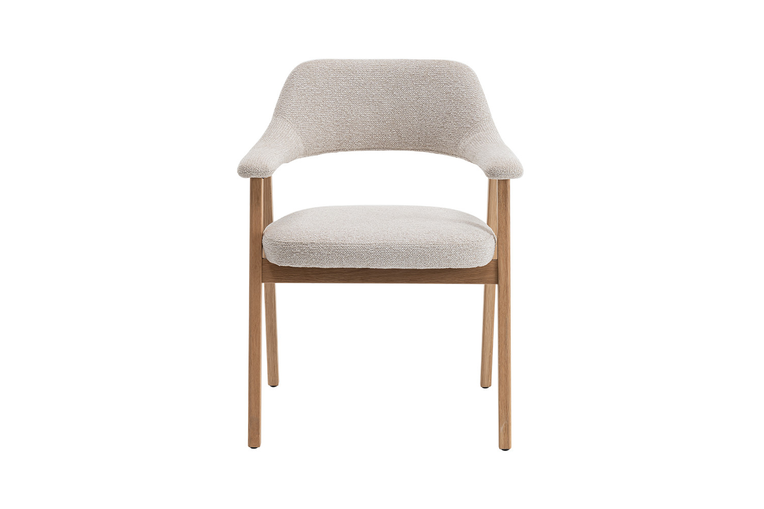 Image 4 for NEW - Stoel Coralie Massieve Eik Stof Ote Milan 103 Beige