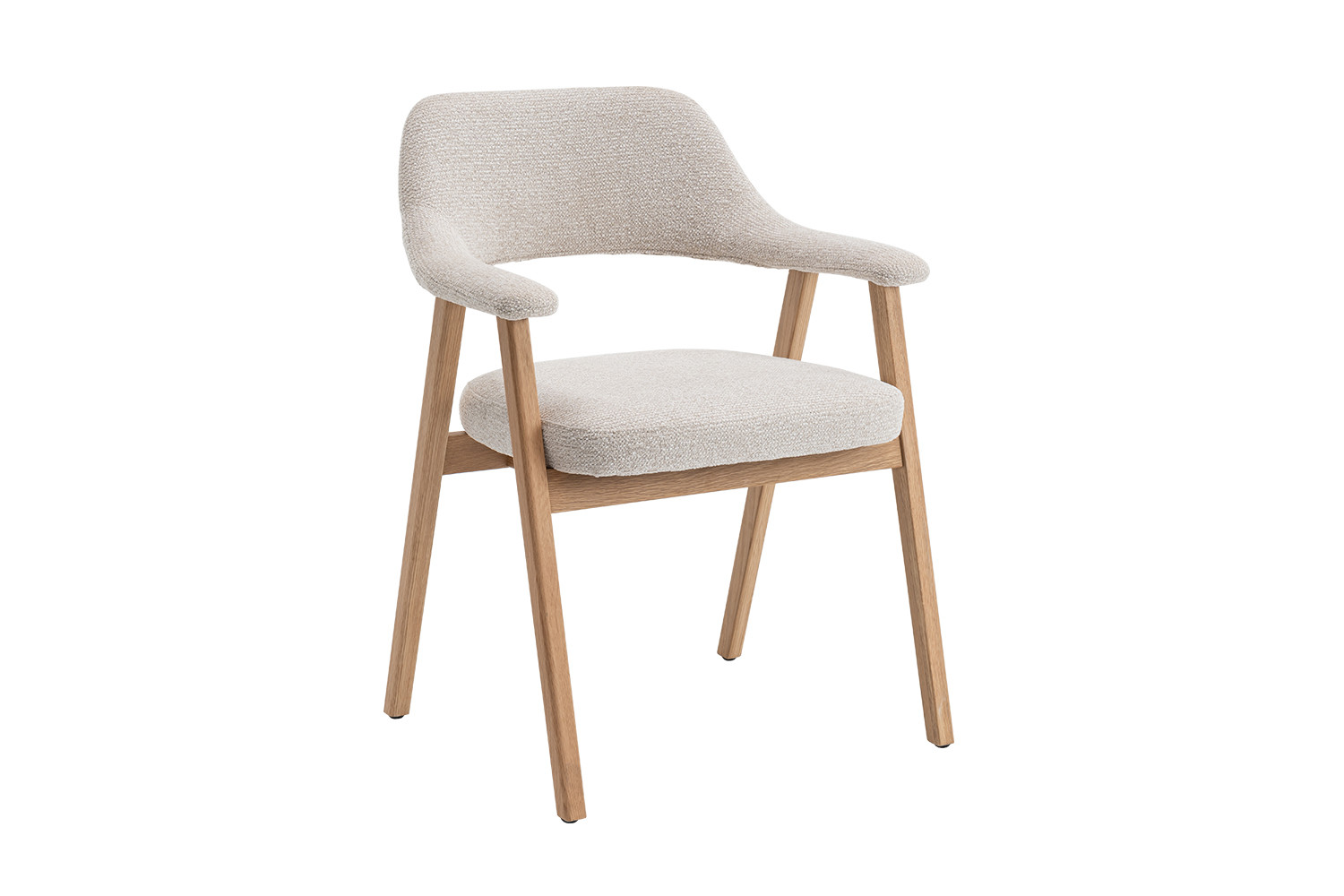 Image 5 for NEW - Stoel Coralie Massieve Eik Stof Ote Milan 103 Beige