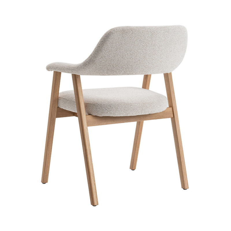 Image 8 for NEW - Stoel Coralie Massieve Eik Stof Ote Milan 103 Beige
